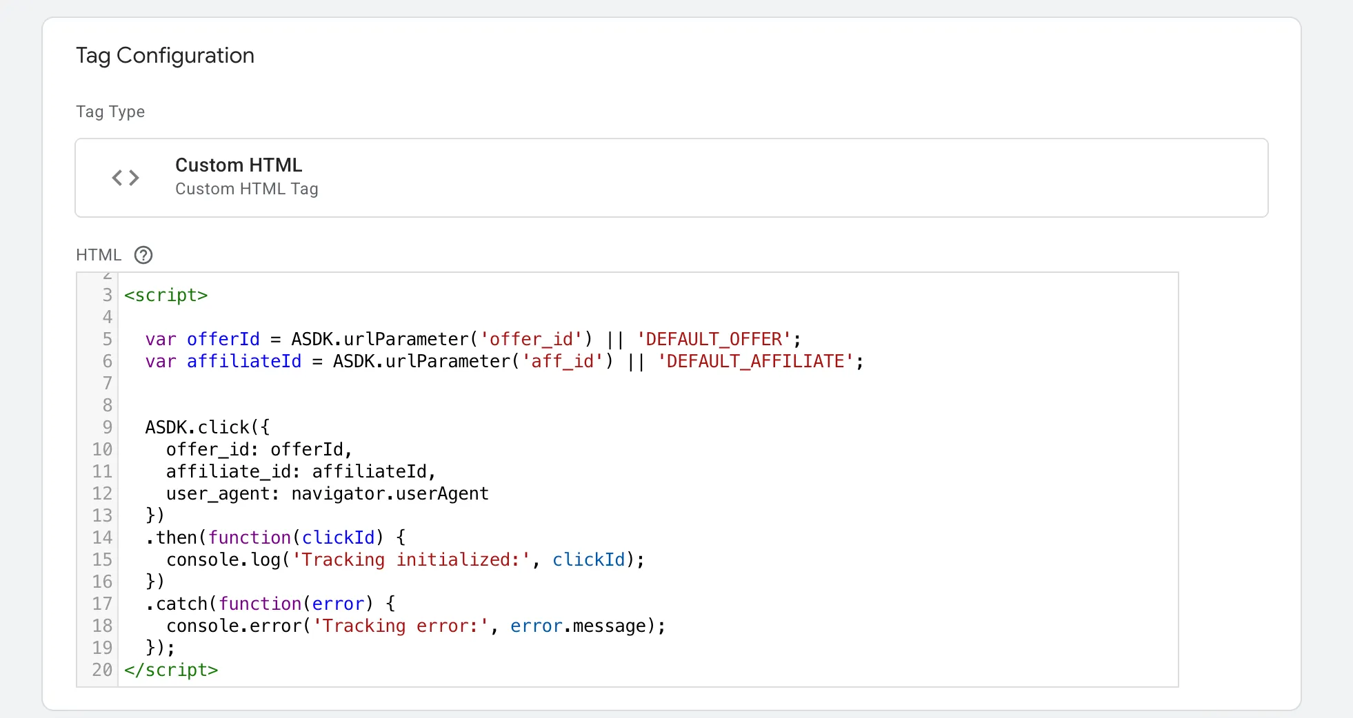 Click Tracking Script